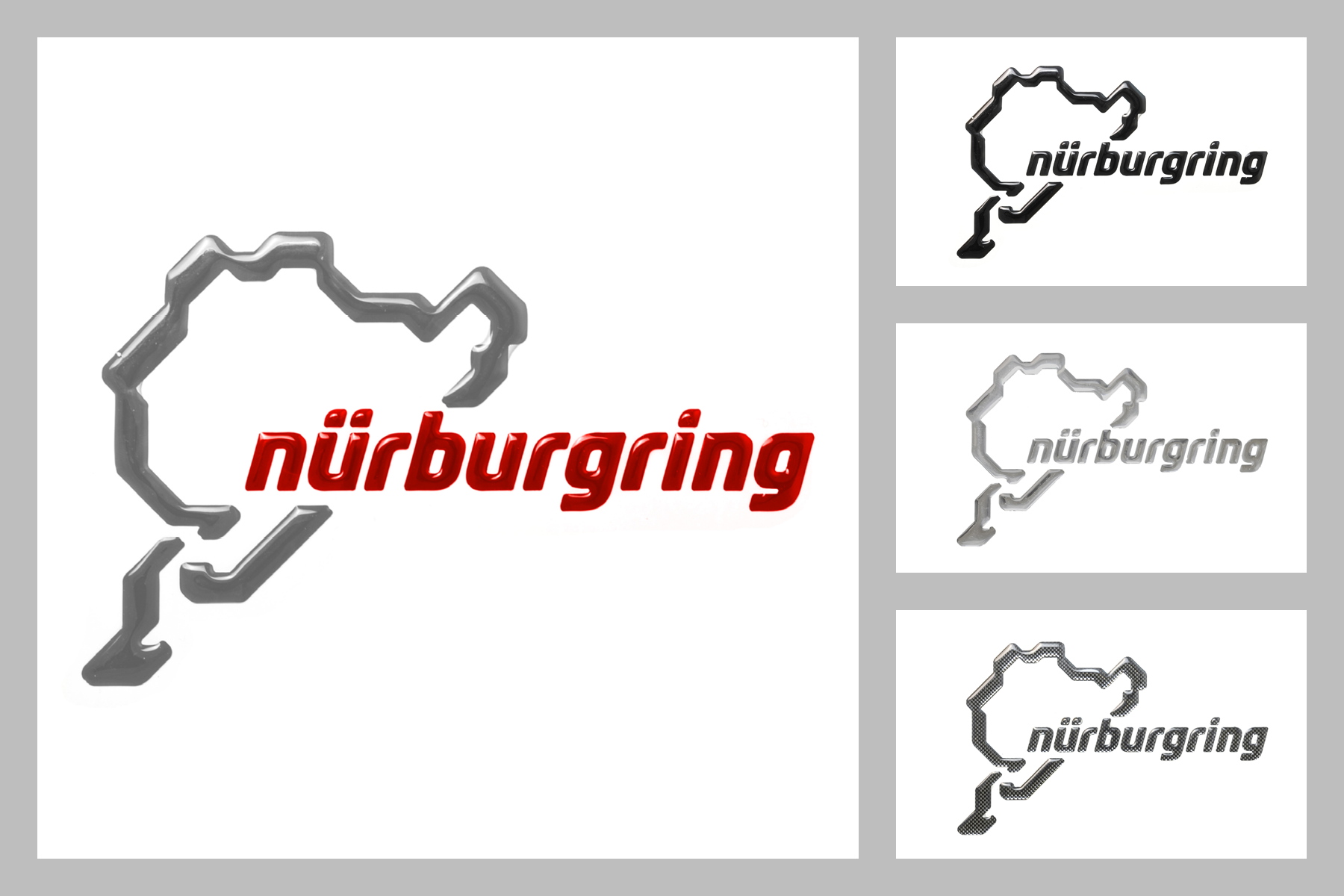 Nürburgring Karte Lustiges Auto LKW Fahrzeug Reflektierende Abziehbilder Aufkleber  Dekoration